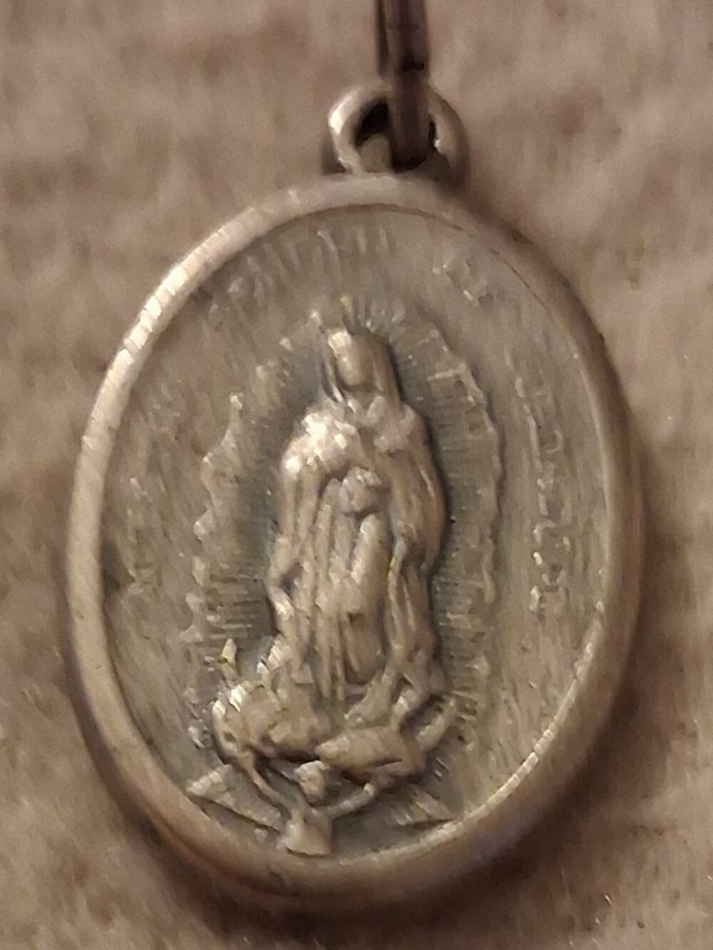 VINTAGE BLESSED MOTHER CHARM WITH NO CHAIN!